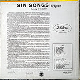 Ed McCurdy : Sin Songs (Pro/Con) (LP, Album, RE)