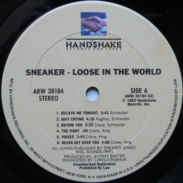 Sneaker : Loose In The World (LP, Album)
