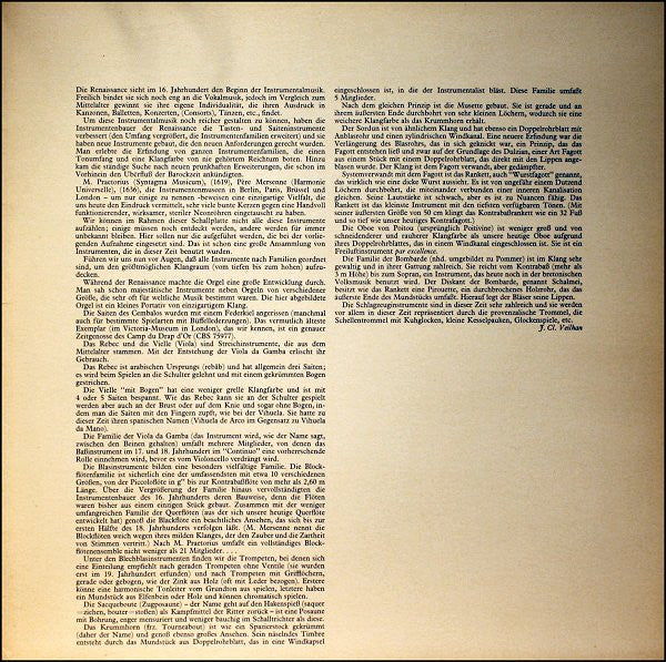 Jean-Claude Malgoire, La Grande Ecurie Et La Chambre Du Roy, Florilegium Musicum De Paris : 16th Century Dances From Court And Village / Tanzmusik Der Renaissance (LP, Album, Gat)