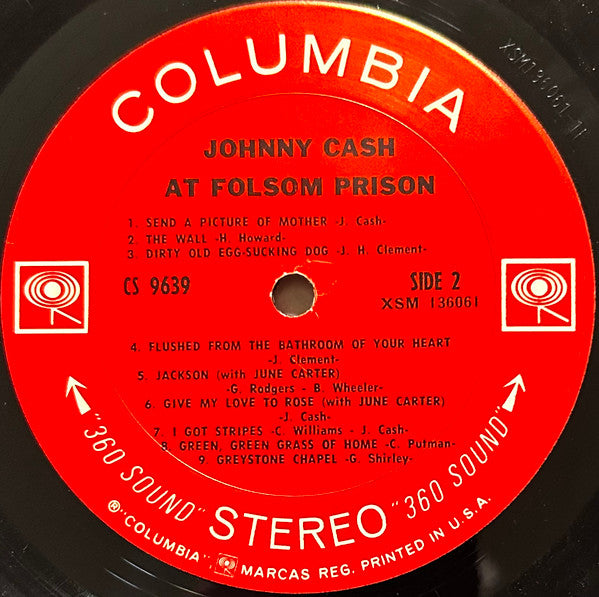 Johnny Cash : At Folsom Prison (LP, Album, Pit)