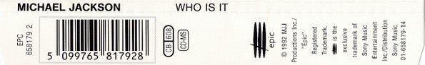 Michael Jackson : Who Is It (CD, Maxi)