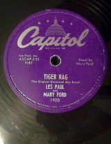Les Paul & Mary Ford : It's A Lonesome Old Town / Tiger Rag (Shellac, 10", Scr)