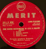 Wolfgang Amadeus Mozart : Eine Kleine Nachtmusik, Thamos - Konig In Aegypten (10")