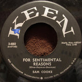 Sam Cooke : For Sentimental Reasons / Desire Me (7", Single)
