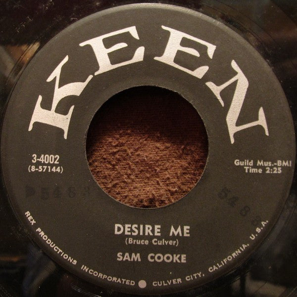 Sam Cooke : For Sentimental Reasons / Desire Me (7", Single)