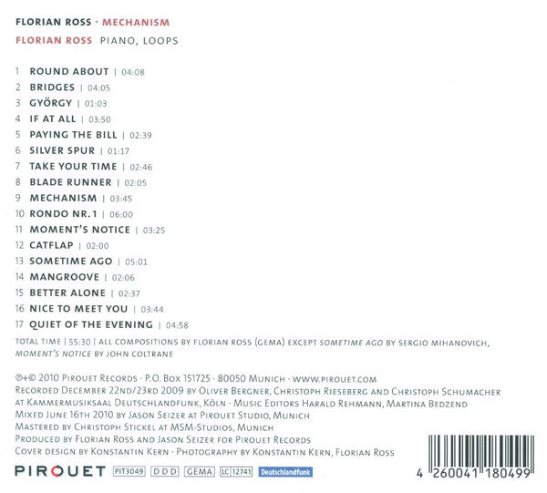 Florian Ross : Mechanism (CD, Album)