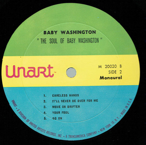 Baby Washington : The Soul Of Baby Washington (LP, Comp)