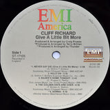 Cliff Richard : Give A Little Bit More (LP, Album)