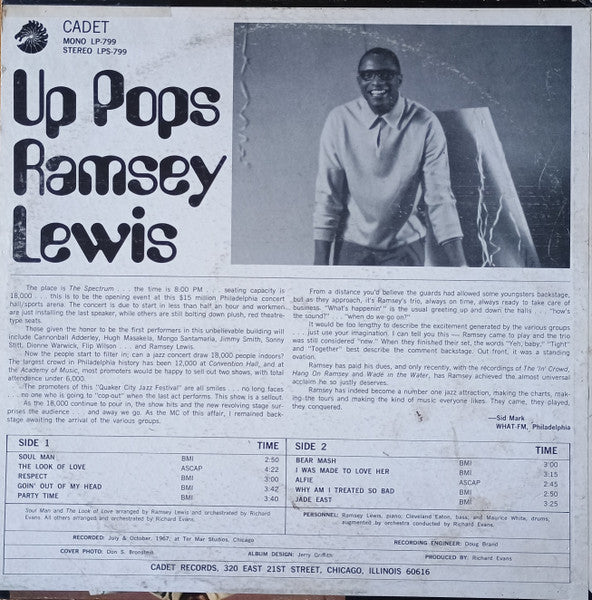 Ramsey Lewis : Up Pops Ramsey Lewis (LP, Album)