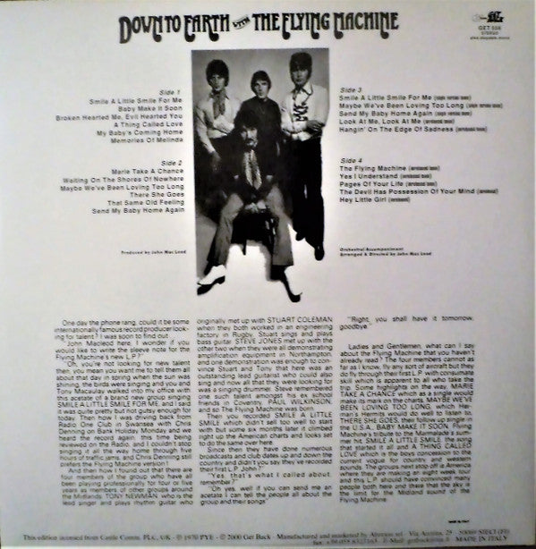 The Flying Machine : Down To Earth With The Flying Machine - The Complete Recordings (2xLP, Album, Mono, RE, RM)