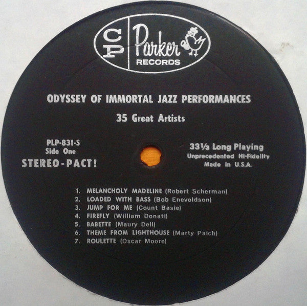 Various : An Odyssey Of Immortal Jazz Performances (LP, Smplr)