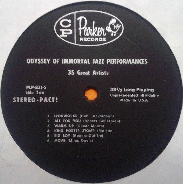 Various : An Odyssey Of Immortal Jazz Performances (LP, Smplr)