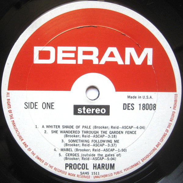 Procol Harum : Procol Harum (LP, Album, Mon)