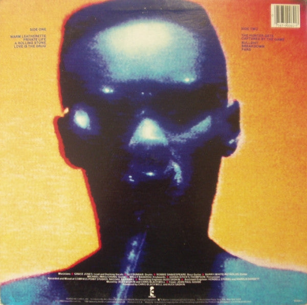 Grace Jones : Warm Leatherette (LP, Album, RE)