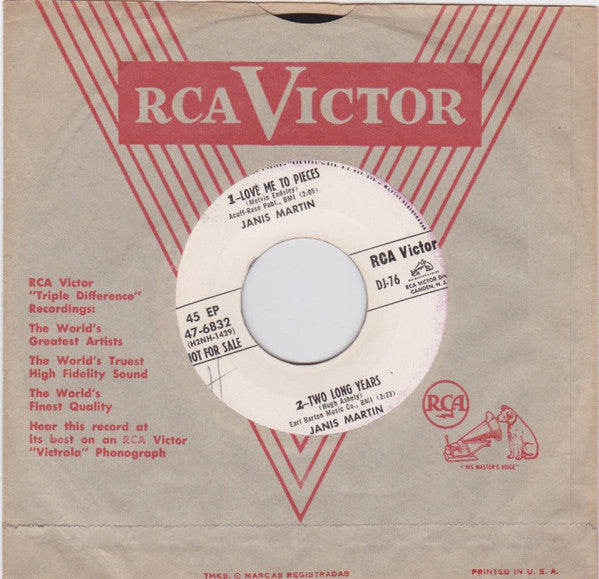 Hank Snow And His Rainbow Ranch Boys* / Janis Martin (2) : Untitled (7", EP, Promo)