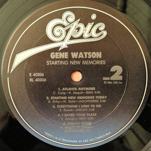 Gene Watson : Starting New Memories (LP, Album)