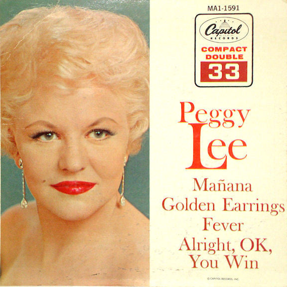 Peggy Lee : Mañana (7", EP, Mono)
