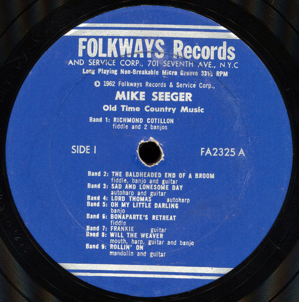 Mike Seeger : Old Time Country Music (LP)