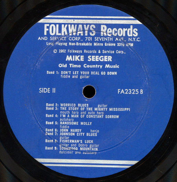 Mike Seeger : Old Time Country Music (LP)