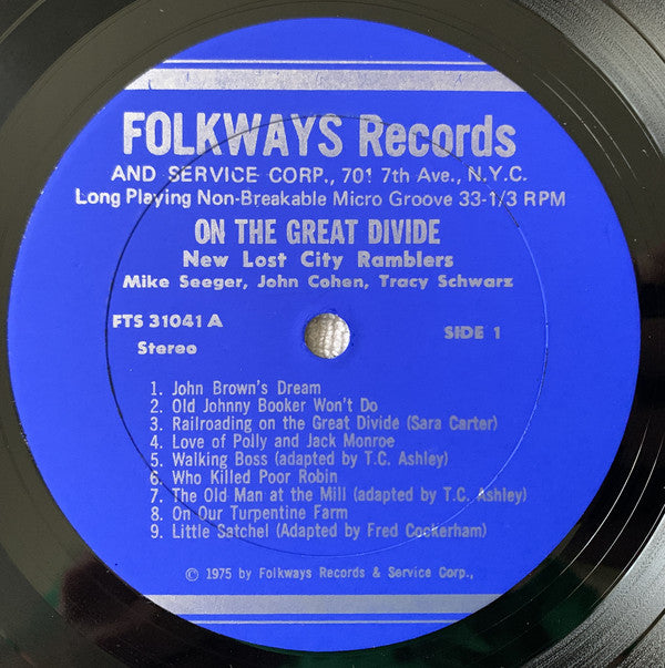 The New Lost City Ramblers : On The Great Divide (LP)