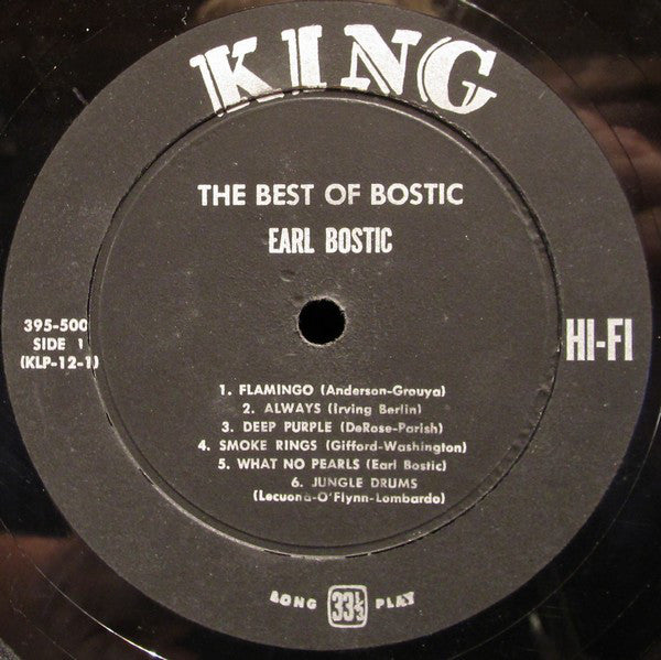 Earl Bostic : The Best Of Bostic (LP, Album, Comp)