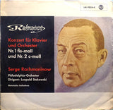 Sergei Rachmaninoff - The Philadelphia Orchestra, Leopold Stokowski : Konzert Für Klavier Und Orchester Nr. 1 Fis-moll Und Nr. 2 C-moll (LP, Comp, M/Print)