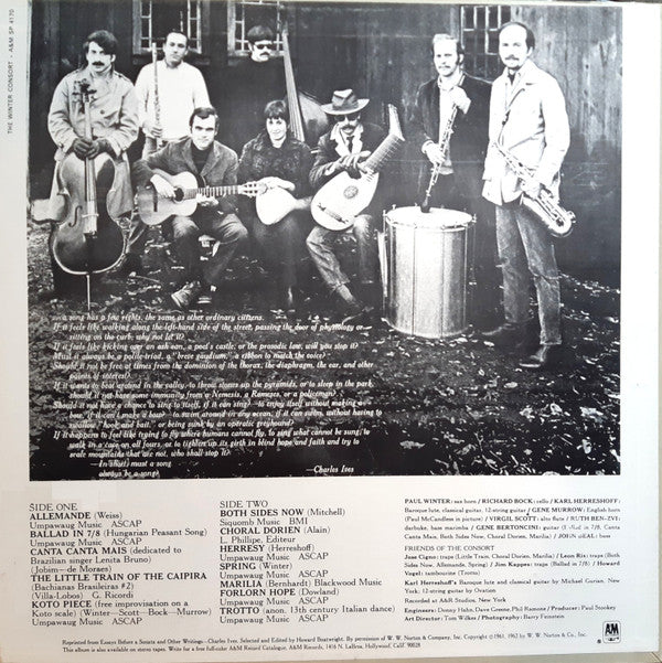 The Winter Consort : The Winter Consort (LP, Album, RE)