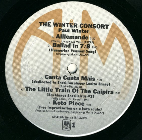 The Winter Consort : The Winter Consort (LP, Album, RE)