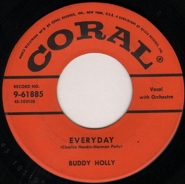 Buddy Holly : Everyday / Peggy Sue (7", Single, Ric)