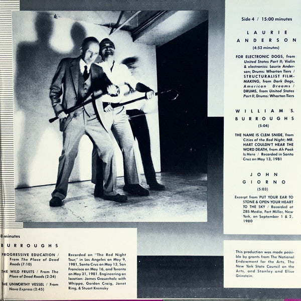 Laurie Anderson / John Giorno / William S. Burroughs : You're The Guy I Want To Share My Money With (2xLP, Comp)