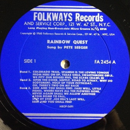Pete Seeger : The Rainbow Quest (LP, Album)