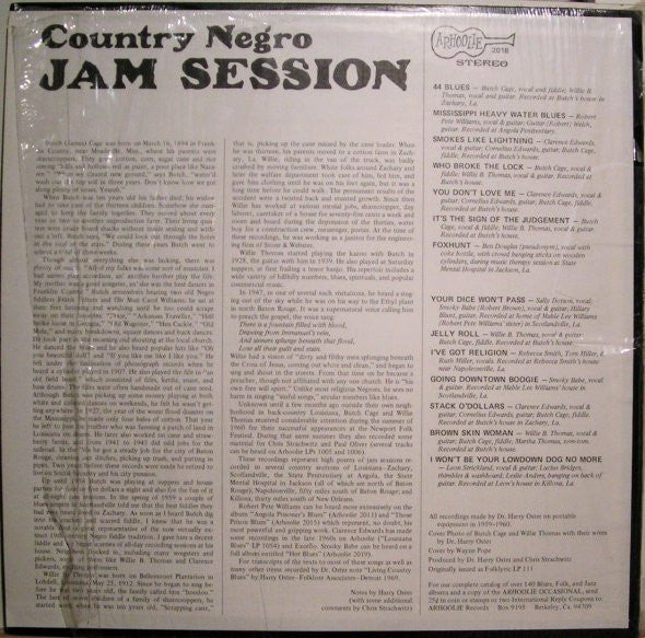 Various : Country Negro Jam Session (LP, Comp)