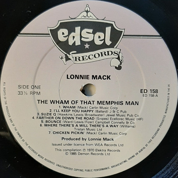 Lonnie Mack : The Wham Of That Memphis Man! (LP, Album, RE)