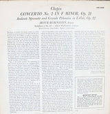 Arthur Rubinstein, Frédéric Chopin, Symphony Of The Air ... Alfred Wallenstein : Concerto No. 2 And Andante Spianato And Grande Polonaise (LP, Album, RE)