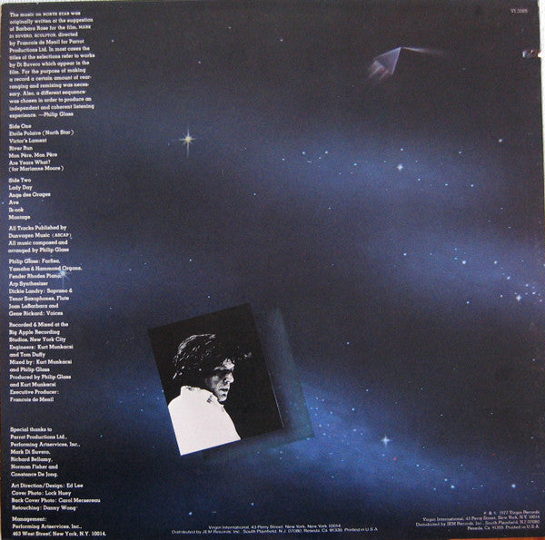 Philip Glass : North Star (LP, Album, Hub)