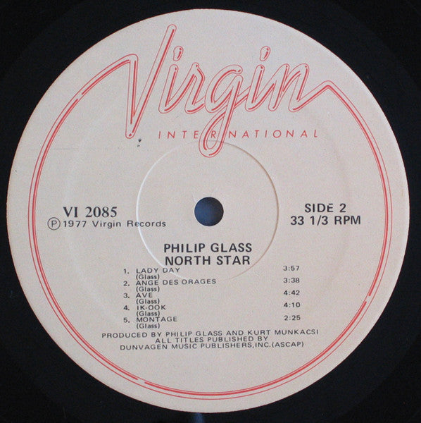 Philip Glass : North Star (LP, Album, Hub)