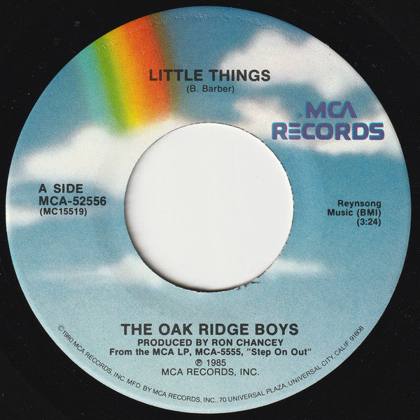 The Oak Ridge Boys : Little Things (7", Single, Pin)
