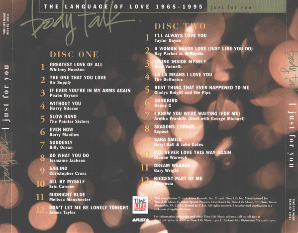 Various : Body Talk - Just For You (2xCD, Comp)