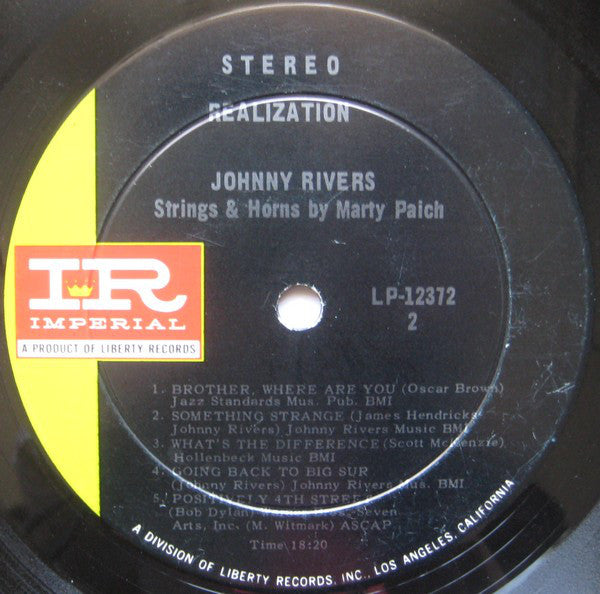 Johnny Rivers : Realization (LP, Album, Ind)
