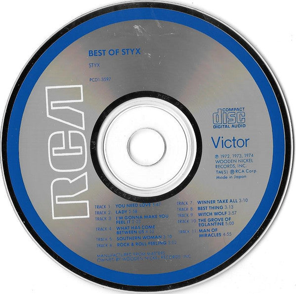 Styx : Best Of Styx (CD, Comp, RE)