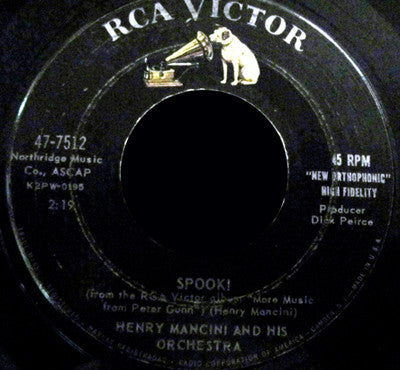Henry Mancini And His Orchestra : Spook! / Timothy (7")