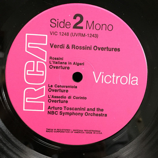 Arturo Toscanini And NBC Symphony Orchestra : Verdi And Rossini Overtures (LP, Comp)