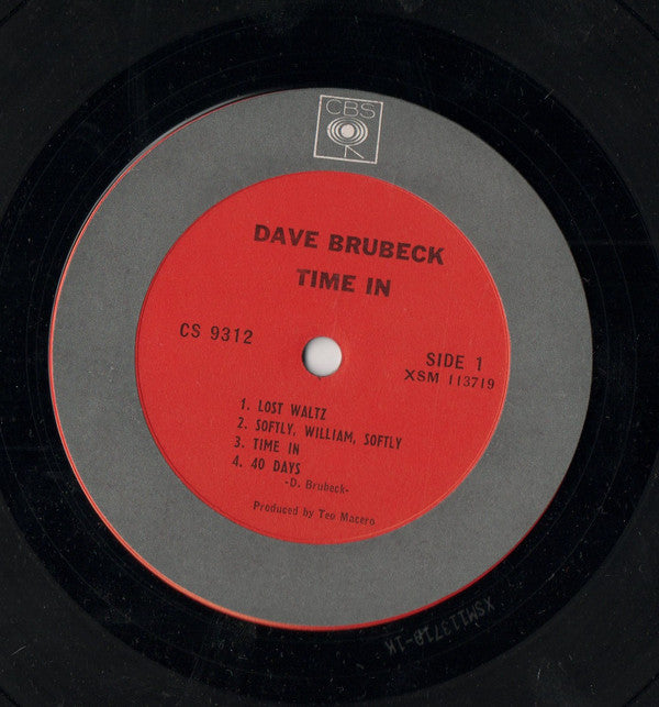 Dave Brubeck : Time In (LP, Album, RE)