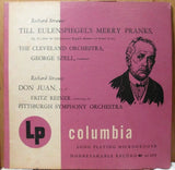 Richard Strauss, The Cleveland Orchestra, George Szell / Fritz Reiner Conducting Pittsburgh Symphony Orchestra : Till Eulenspiegel's Merry Pranks / Don Juan (10", Mono)