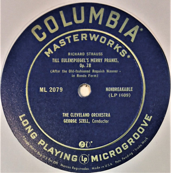 Richard Strauss / The Cleveland Orchestra, George Szell / Fritz Reiner Conducting Pittsburgh Symphony Orchestra : Till Eulenspiegel's Merry Pranks / Don Juan (10", Mono)