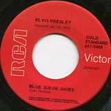 Elvis Presley : Blue Suede Shoes / Tutti Frutti (7", Single, RE, Ind)