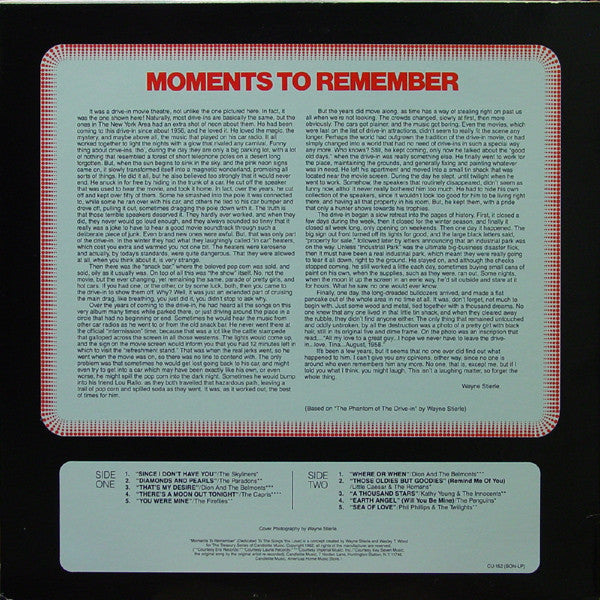 Various : Moments To Remember Dedicated To The Songs You Love (LP, Comp)