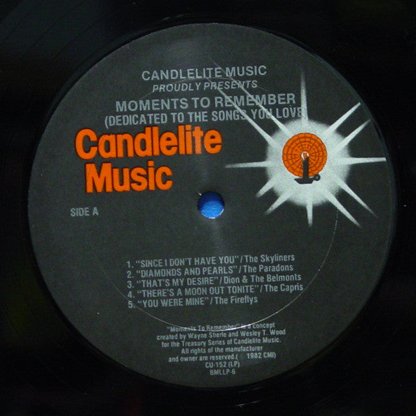 Various : Moments To Remember Dedicated To The Songs You Love (LP, Comp)