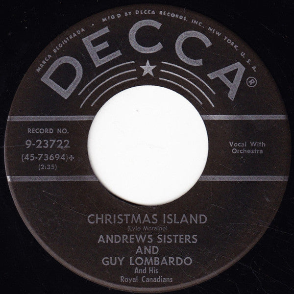 Andrews Sisters* And Guy Lombardo And His Royal Canadians : Winter Wonderland / Christmas Island (7", Single, RP)