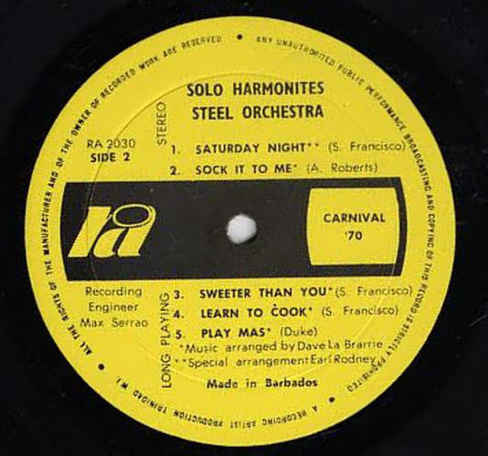 Solo Harmonites* : Carnival 70 (LP, Album)